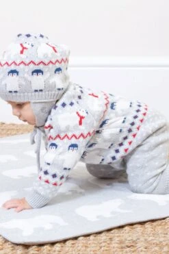 Polar Pals Baby Knit Romper -Kids Fashion Clothing Store m66d08 001 polarpalsbabyknitromper20230111123604 3