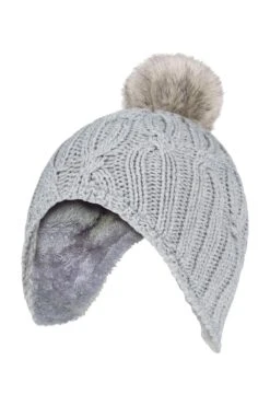 Kids Cable Knit Pom Pom Hat -Kids Fashion Clothing Store m760ef 002 kidscableknitpompomhat20221006122211 1