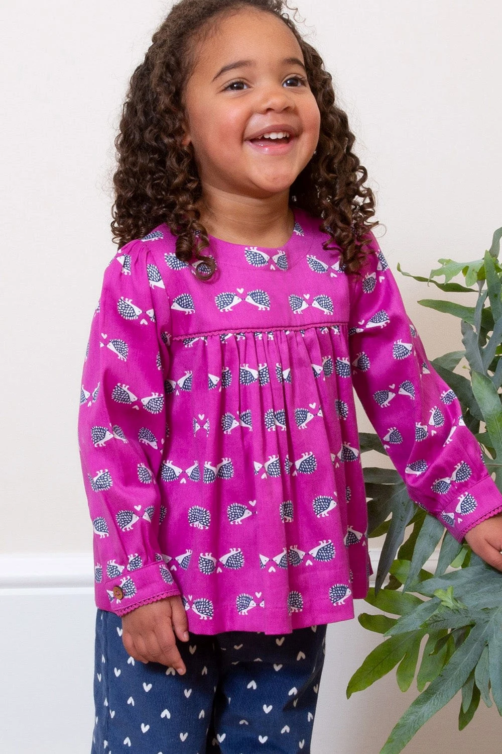 Kids Hedgehog Heart Blouse 4 Kids Hedgehog Heart Blouse - Image 2