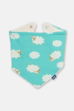 Sheepy Clouds Baby Reversible Bib