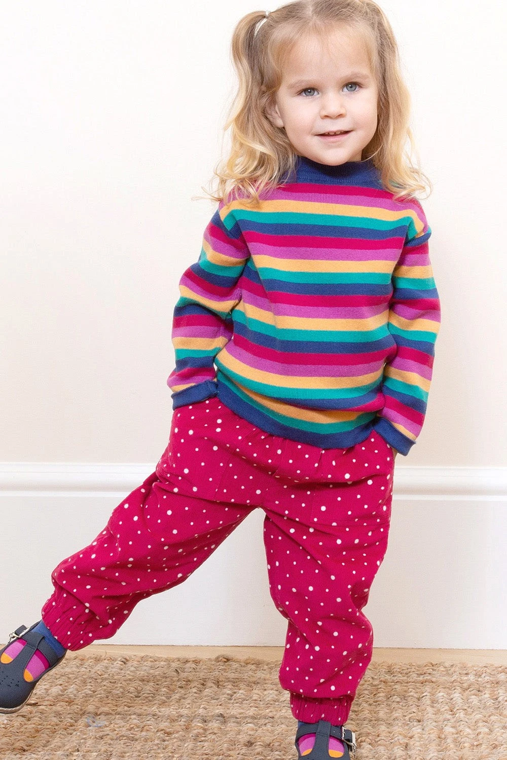 Snowball Dot Baby/Kids Pull Up Corduroy Trousers 4 Snowball Dot Baby/Kids Pull Up Corduroy Trousers - Image 2