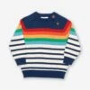 Rainbow Stripe Baby/Kids Jumper 2 Rainbow Stripe Baby/Kids Jumper -Kids Fashion Clothing Store m84375 001 rainbowstripebabykidsjumper20230220013617 1