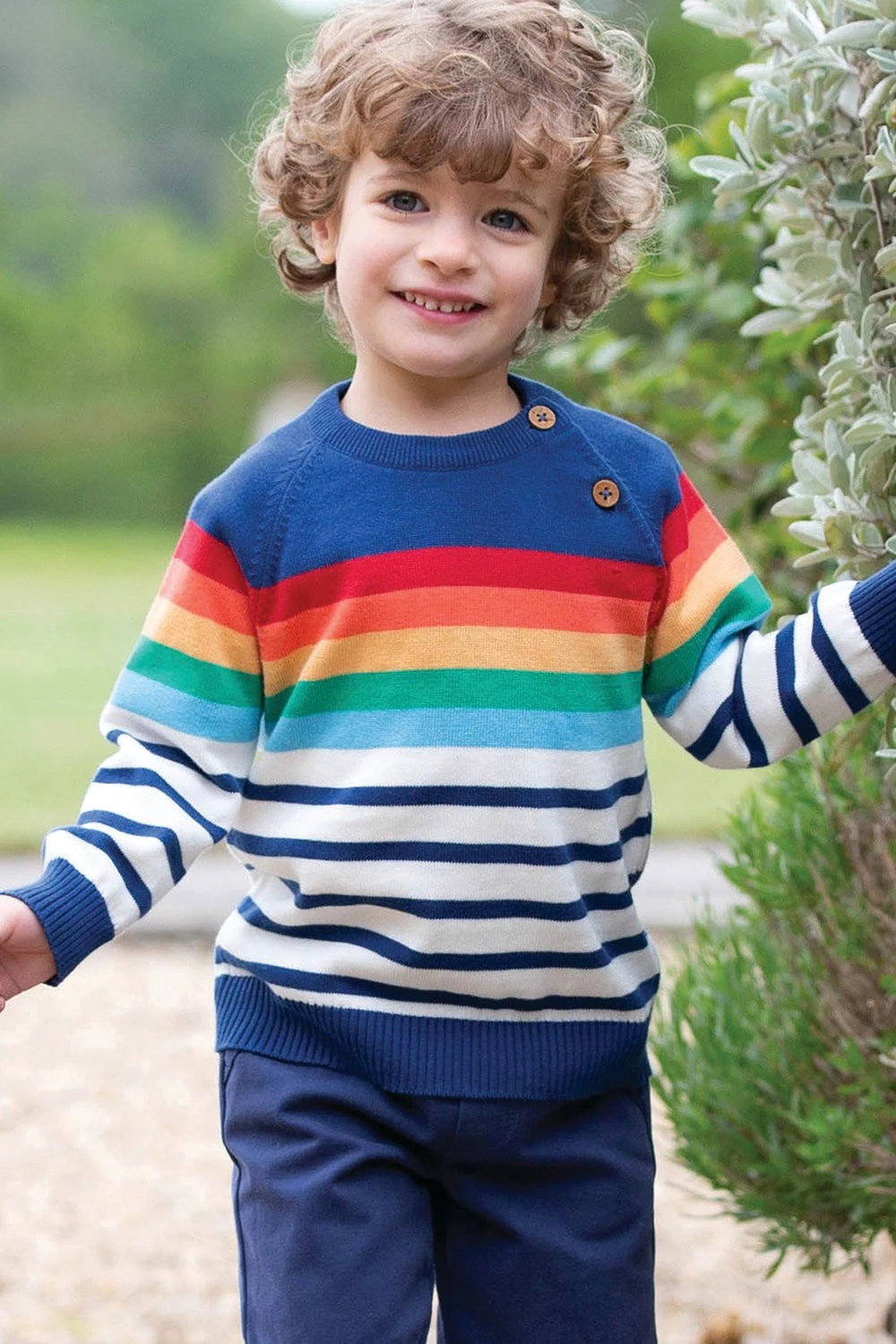 Rainbow Stripe Baby/Kids Jumper 4 Rainbow Stripe Baby/Kids Jumper - Image 2