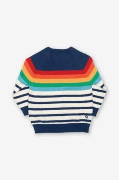 Rainbow Stripe Baby/Kids Jumper 7 Rainbow Stripe Baby/Kids Jumper -Kids Fashion Clothing Store m84375 001 rainbowstripebabykidsjumper20230220013617 3