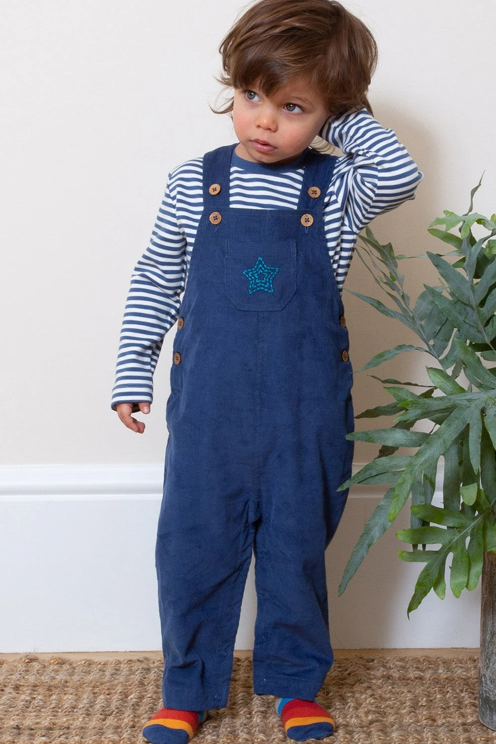 Star Cord Baby/Kids Corduroy Dungarees 4 Star Cord Baby/Kids Corduroy Dungarees - Image 2