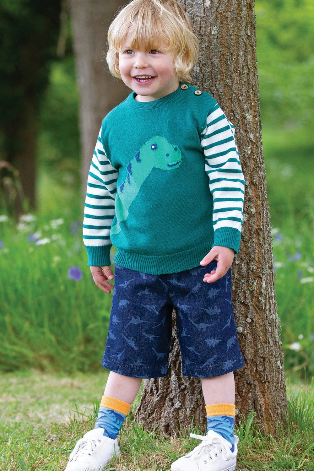 Dino Baby/Kids Denim Shorts 4 Dino Baby/Kids Denim Shorts - Image 2