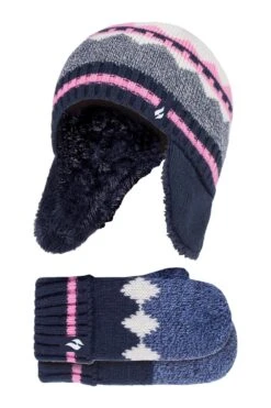 Kids Thermal Trapper Hat And Mittens Set -Kids Fashion Clothing Store ma469e 002 kidsthermaltrapperhatandmittensset20221221053629 1