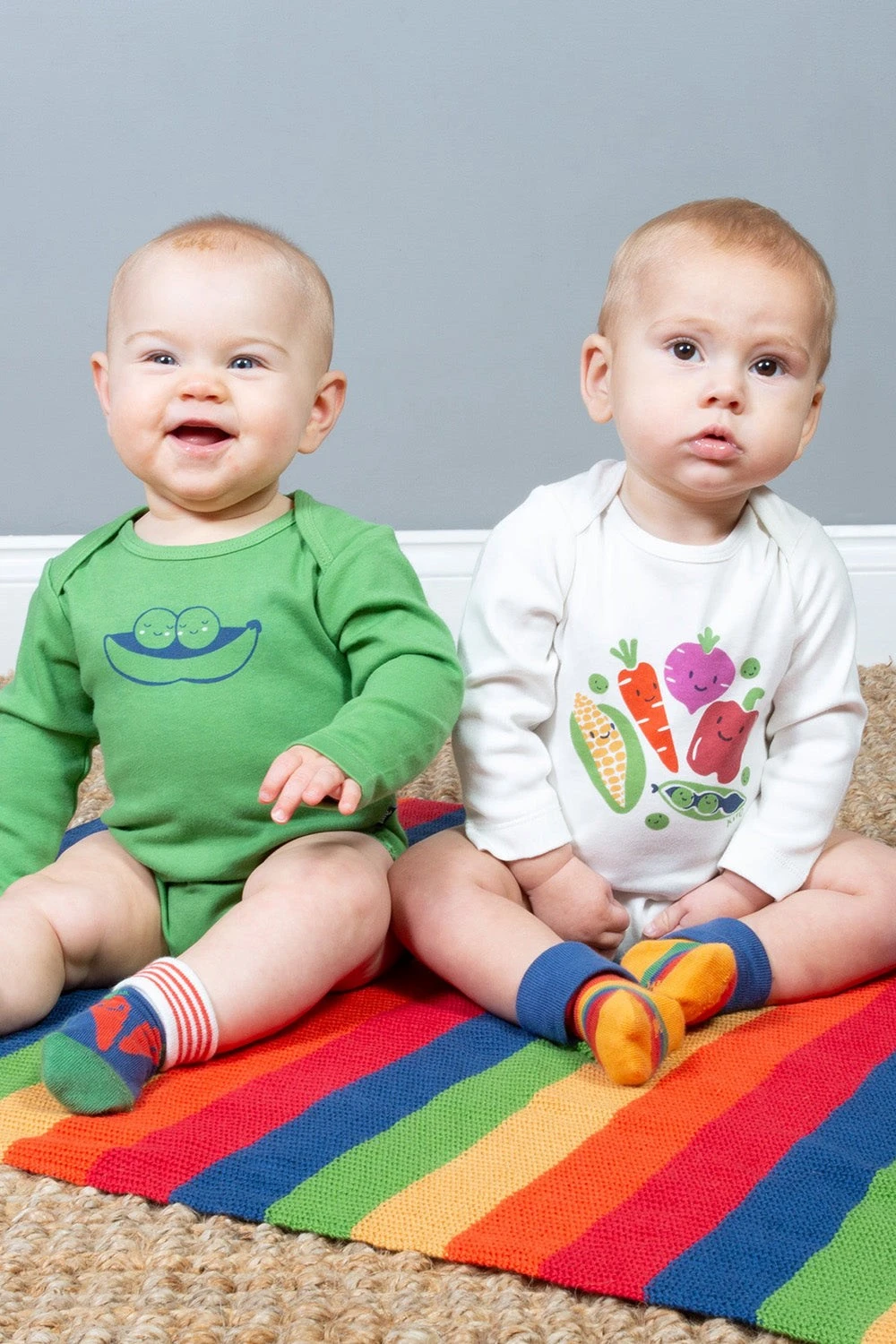 Veggie Pack Of 2 Baby Bodysuits 4 Veggie Pack Of 2 Baby Bodysuits - Image 2