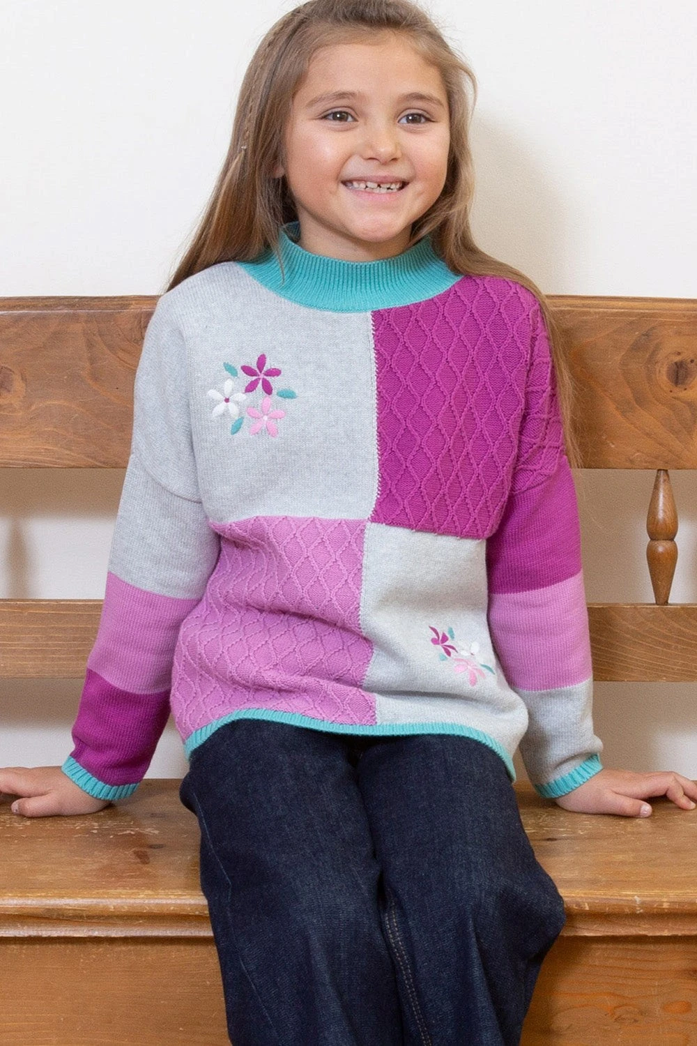 Flower Patch Kids Knitted Jumper 4 Flower Patch Kids Knitted Jumper - Image 2