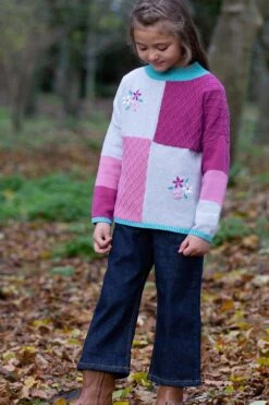 Flower Patch Kids Knitted Jumper 7 Flower Patch Kids Knitted Jumper -Kids Fashion Clothing Store mb0ba5 001 flowerpatchkidsknittedjumper20221230043613 3