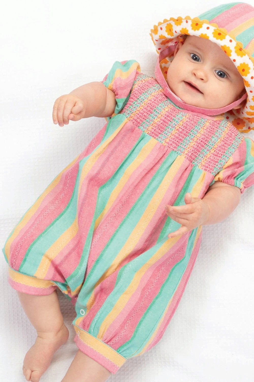Special Stripe Baby Organic Cotton Romper 4 Special Stripe Baby Organic Cotton Romper - Image 2