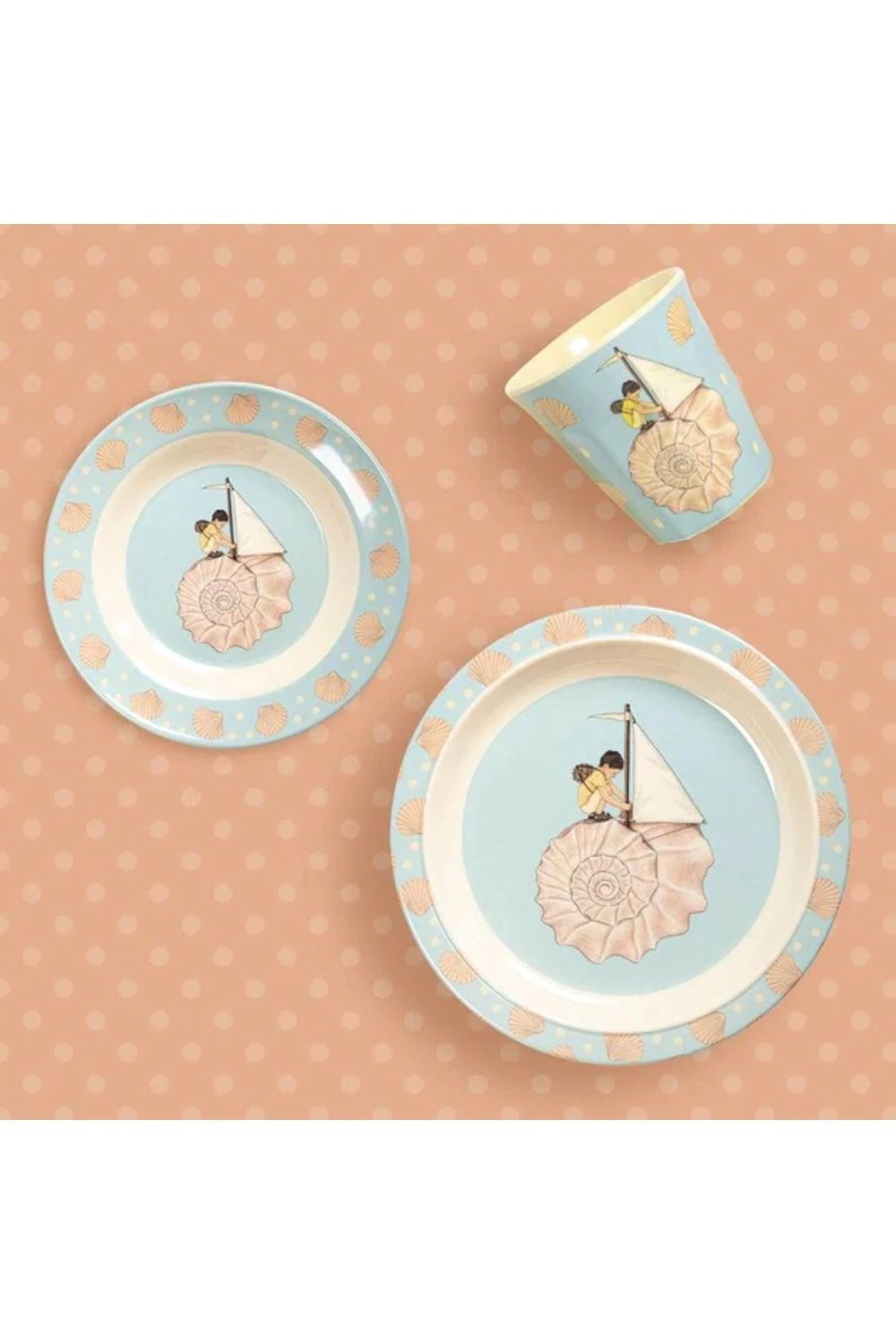 Strawberry & Shell Dish Set 4 Strawberry & Shell Dish Set - Image 2