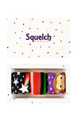 Set Of 3 Baby Welly Socks In A Gift Box