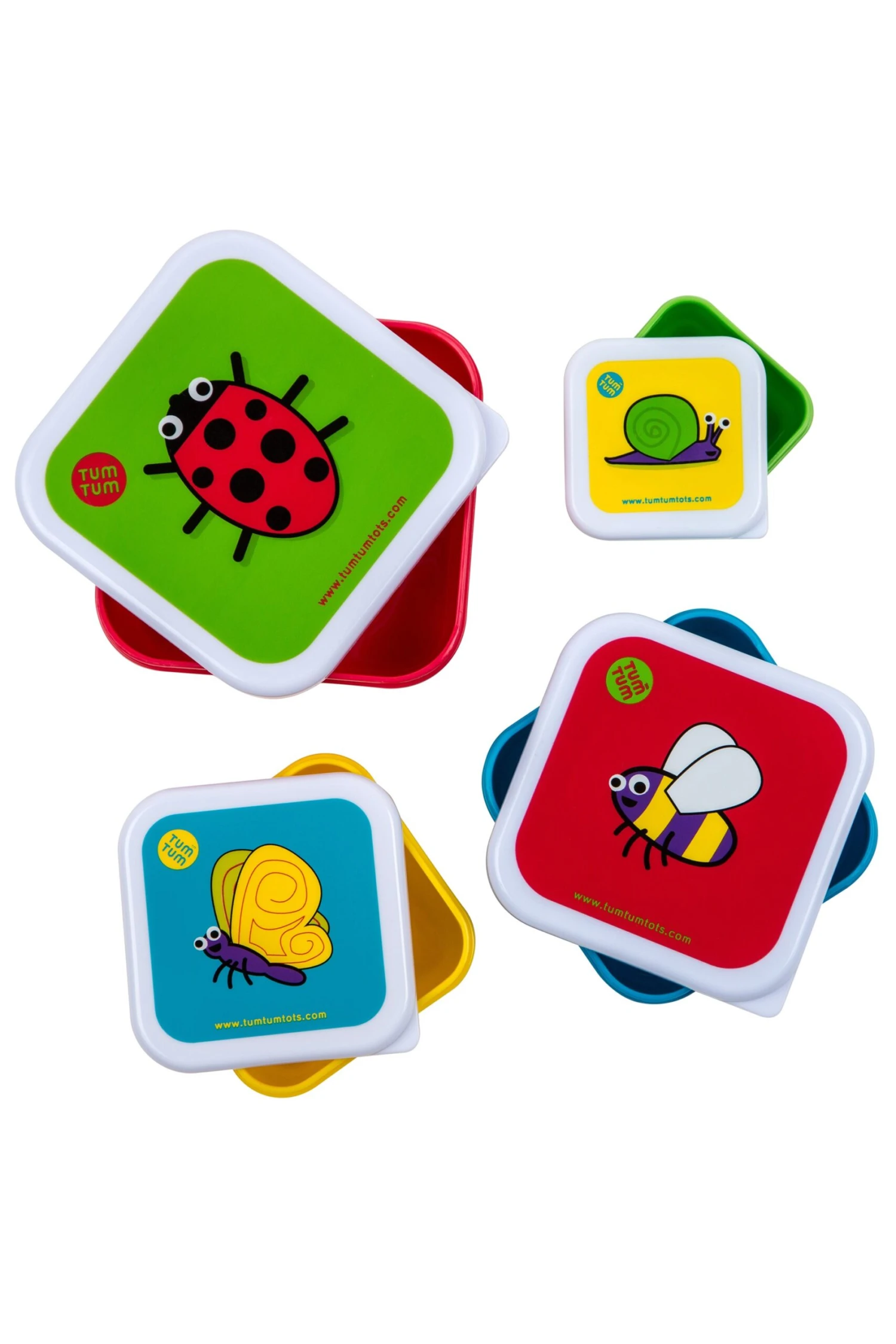 Set Of 4 Nesting Snack Pots For Kids 4 Set Of 4 Nesting Snack Pots For Kids - Image 2