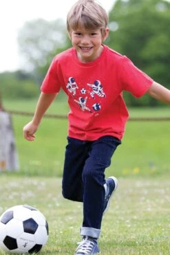 Space Football Kids Organic Cotton T-Shirt 7 Space Football Kids Organic Cotton T-Shirt -Kids Fashion Clothing Store mca45e 001 spacefootballkidsorganiccottontshirt20230406123616 3