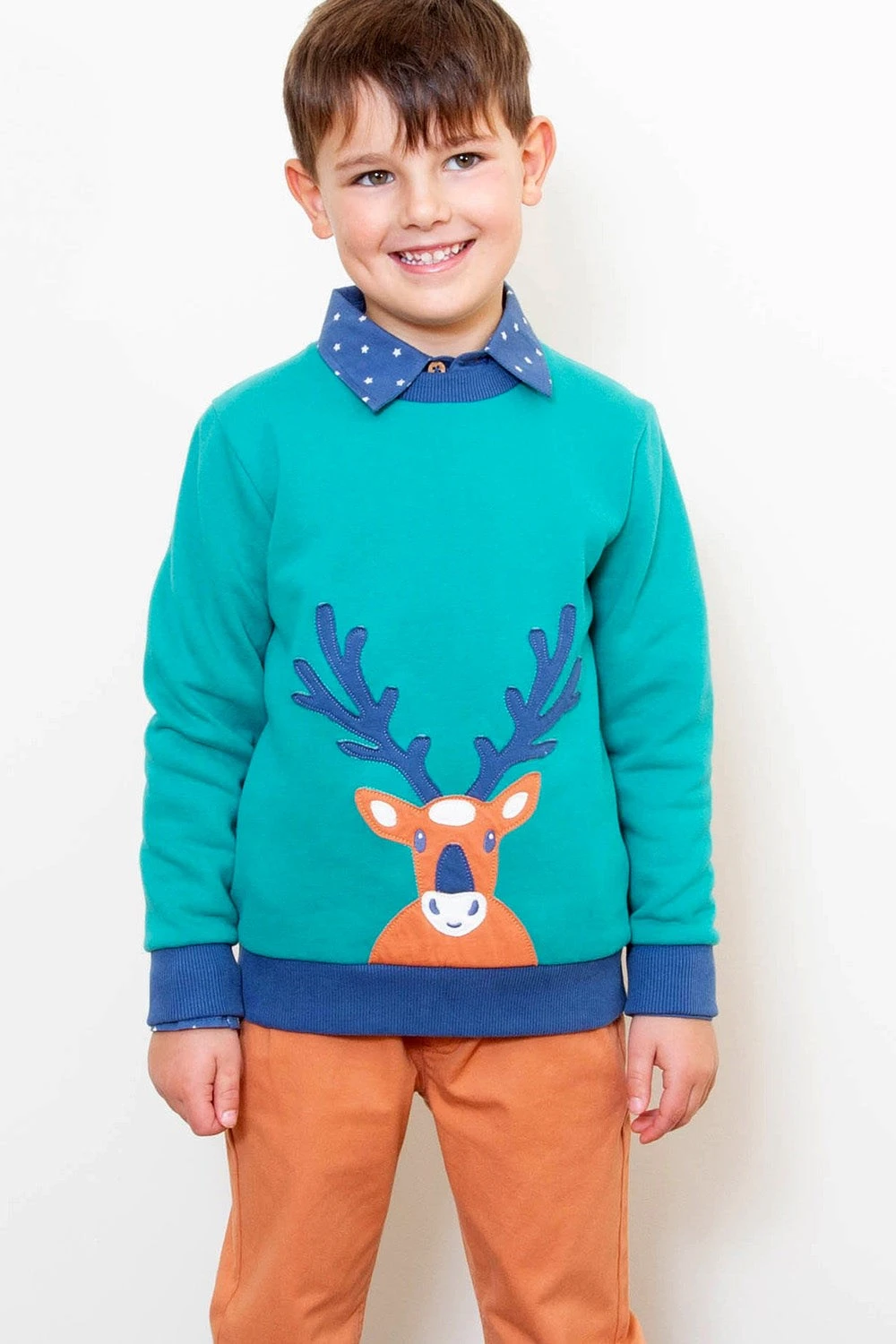 Kids Reindeer Sweatshirt 5 Kids Reindeer Sweatshirt - Image 3