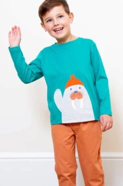 Kids Hey Walrus T-Shirt 7 Kids Hey Walrus T-Shirt -Kids Fashion Clothing Store me2083 001 kidsheywalrustshirt20230104053618 3