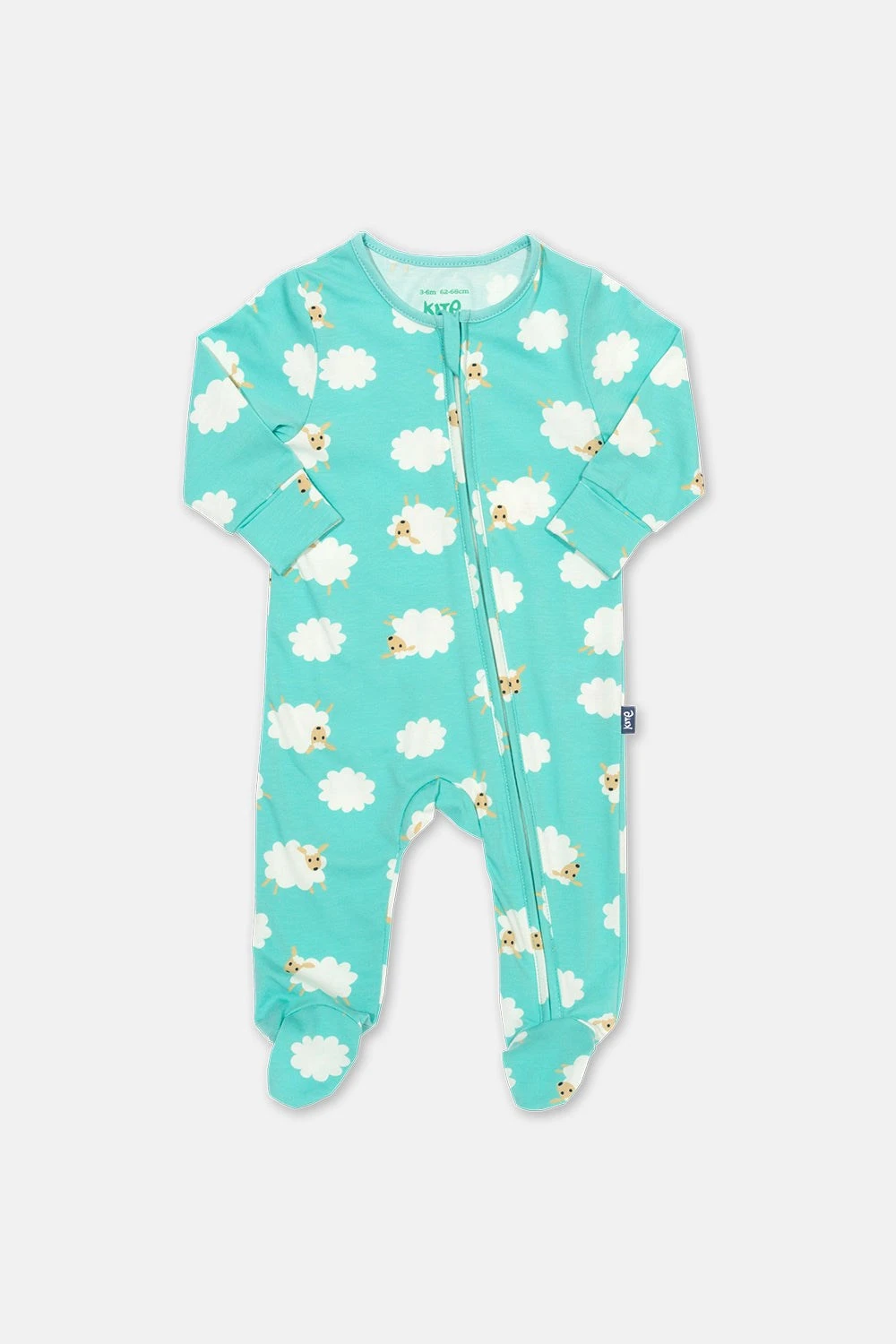 Sheepy Clouds Baby Organic Cotton Sleepsuit 3 Sheepy Clouds Baby Organic Cotton Sleepsuit