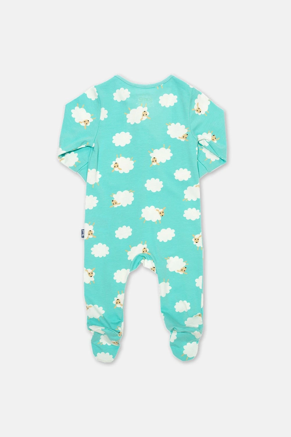 Sheepy Clouds Baby Organic Cotton Sleepsuit 5 Sheepy Clouds Baby Organic Cotton Sleepsuit - Image 3