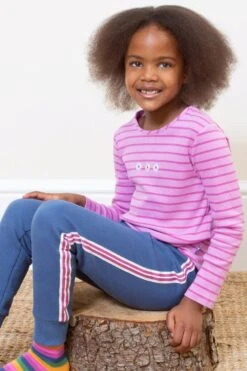 Kids Daisy Stripy Top 7 Kids Daisy Stripy Top -Kids Fashion Clothing Store mf0911 001 kidsdaisystripytop20221229053614 3