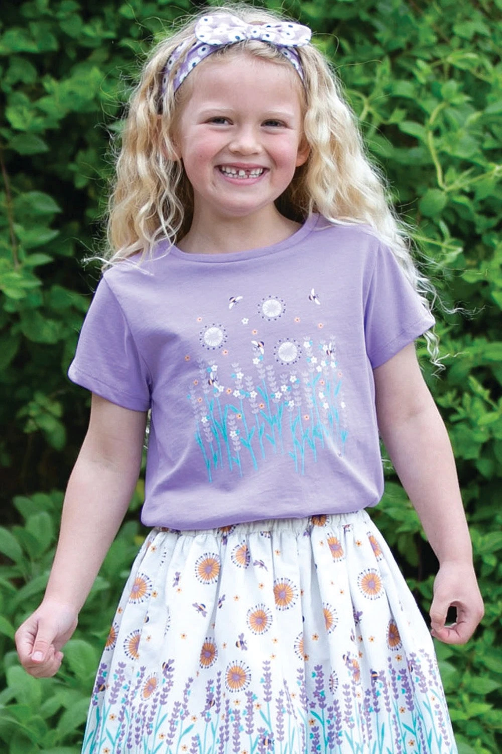 Lavender Love Kids Organic Cotton T-Shirt 4 Lavender Love Kids Organic Cotton T-Shirt - Image 2